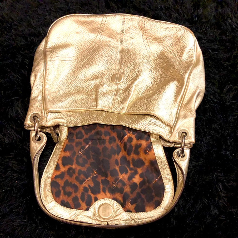 B.Makowsky womens purse cheetah print 100% leather